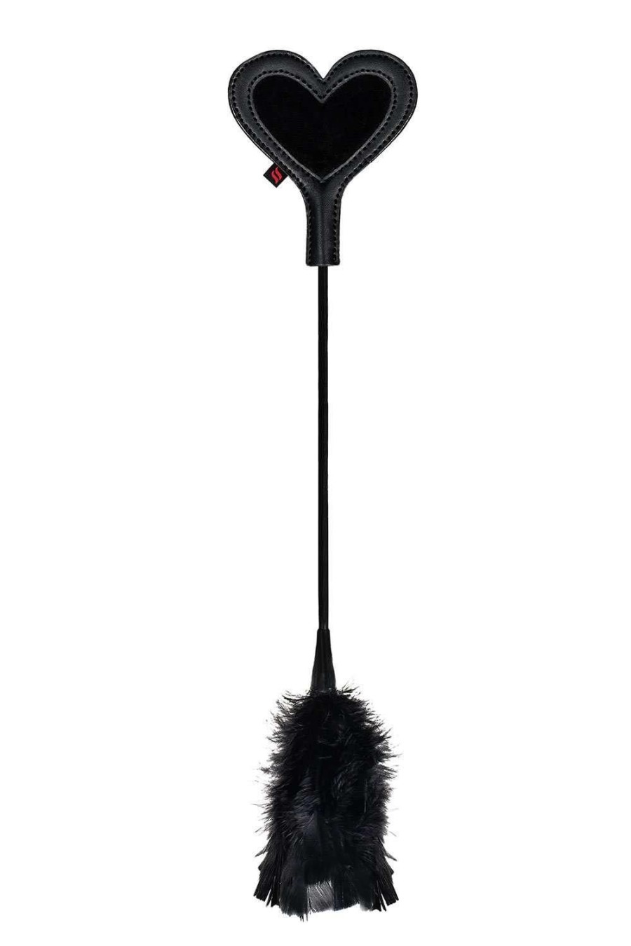 Accessories Obsessive Whips & Feather Ticklers | A704 Paddle / Feather Tickler Black