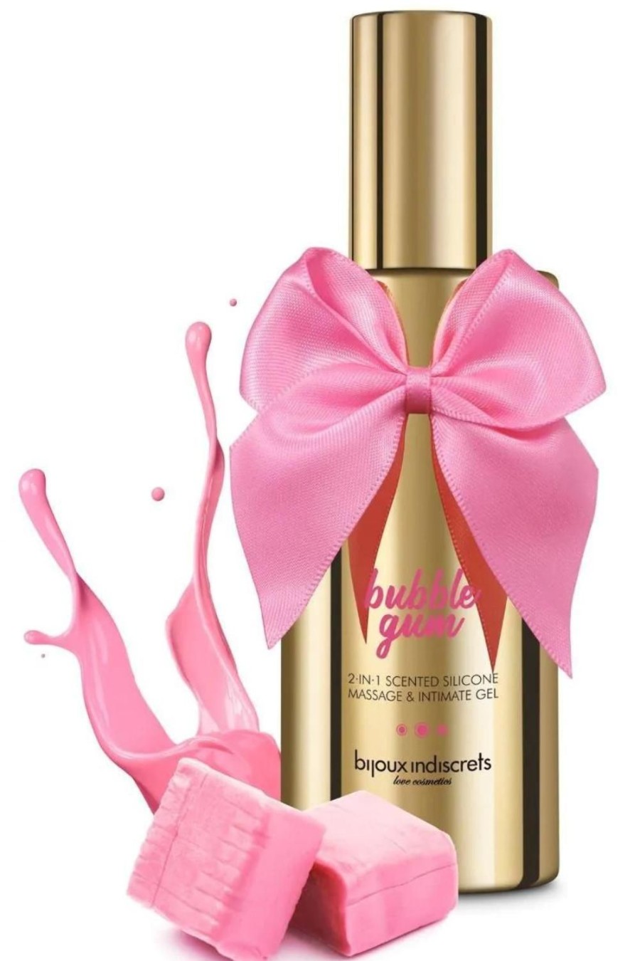 Pleasure Bijoux Indiscrets | Bubblegum Massage And Intimate Gel - Gold Edition