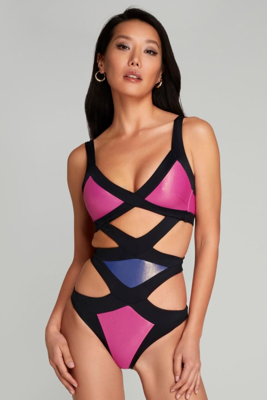 Swimwear Agent Provocateur | Mazzy Swimsuit Pink/Cobalt