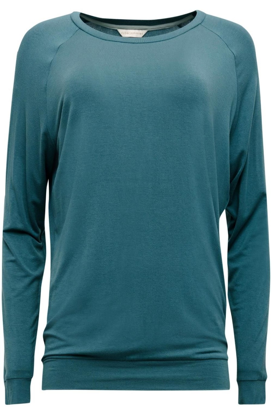 Nightwear Cyberjammies | Hannah Long Sleeve Slouch Jersey Top Green