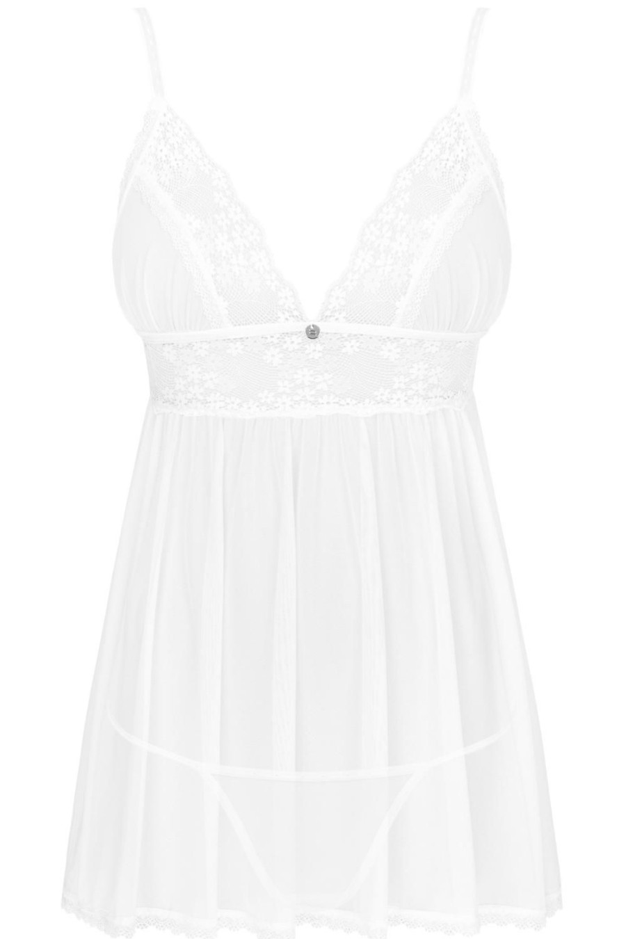 Lingerie Obsessive Lingerie Sets | Heavenlly Babydoll & Thong White