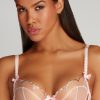 Bras Agent Provocateur | Lorna Party Plunge Underwired Bra Baby Pink/Rose Gold