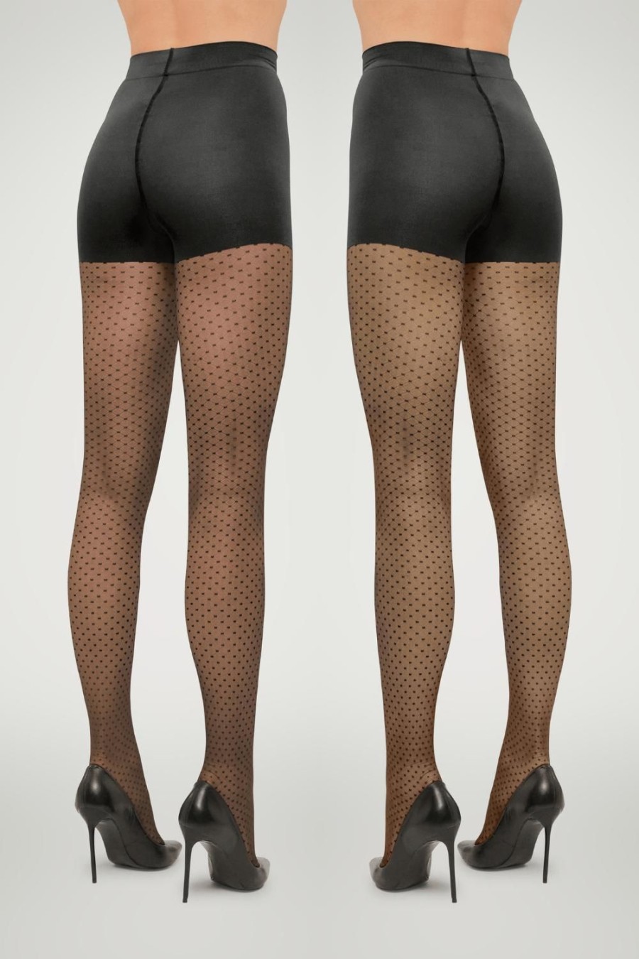 Hosiery Wolford Black Tights | Control Dots Tights 20 Denier