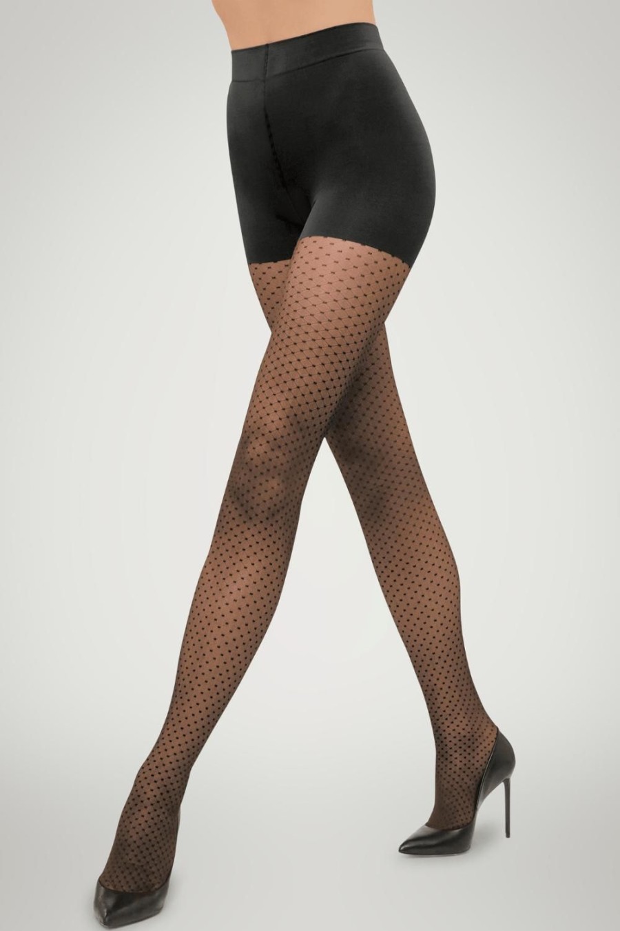 Hosiery Wolford Black Tights | Control Dots Tights 20 Denier