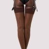 Hosiery Playful Promises Sheer Stockings | Back Seamed Stockings Dark Nude