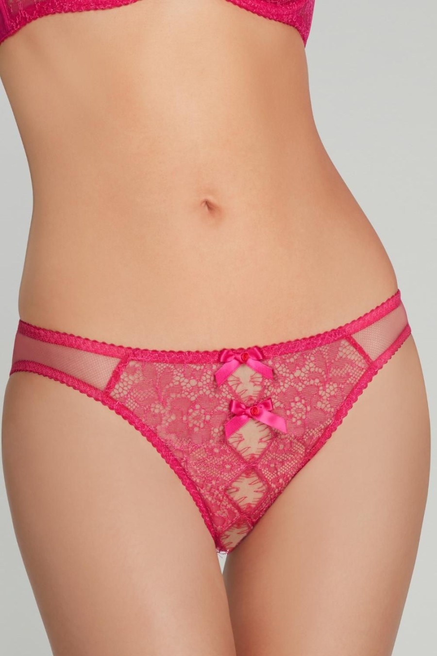 Lingerie Agent Provocateur Sheer Lingerie | Lorna Lace Ouvert Fuchsia