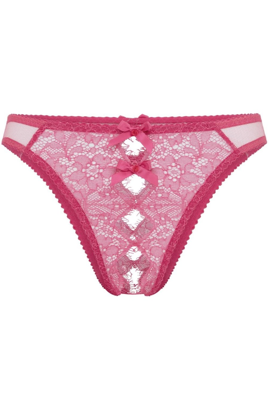 Lingerie Agent Provocateur Sheer Lingerie | Lorna Lace Ouvert Fuchsia