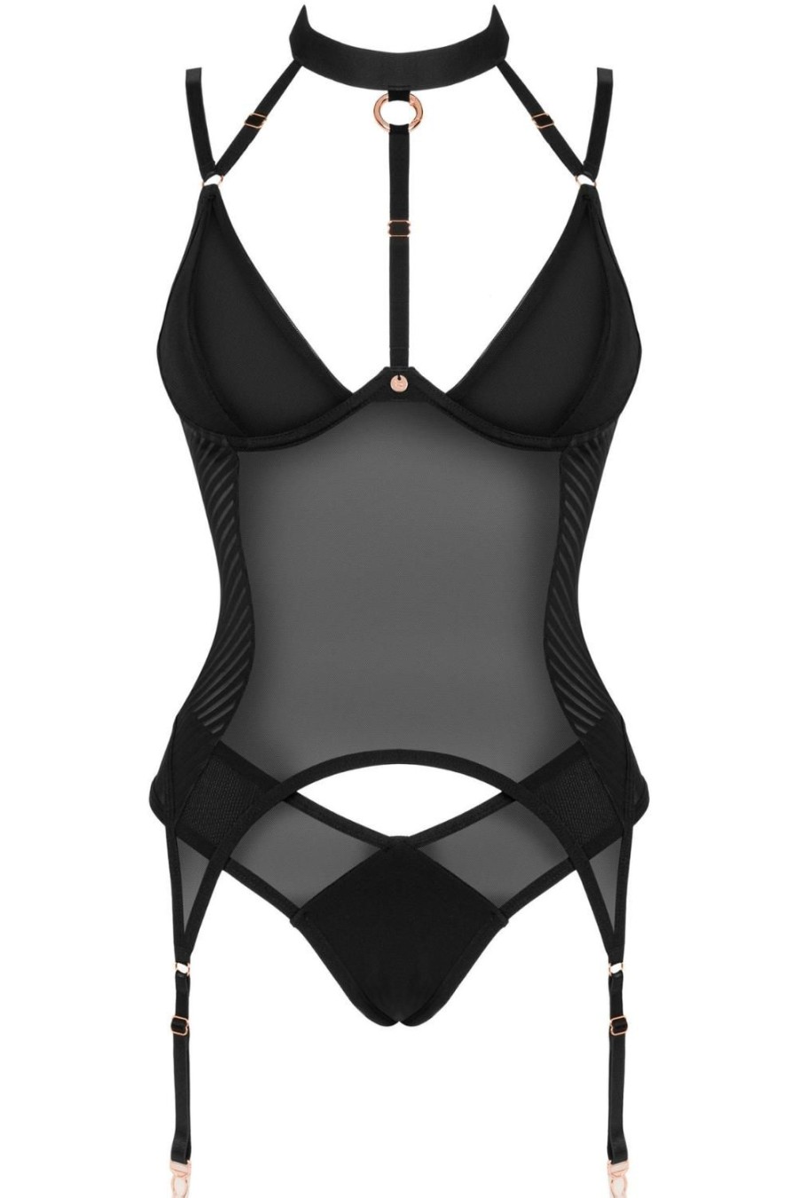 Lingerie Obsessive Lingerie Sets | Brasica Corset & Brief Black