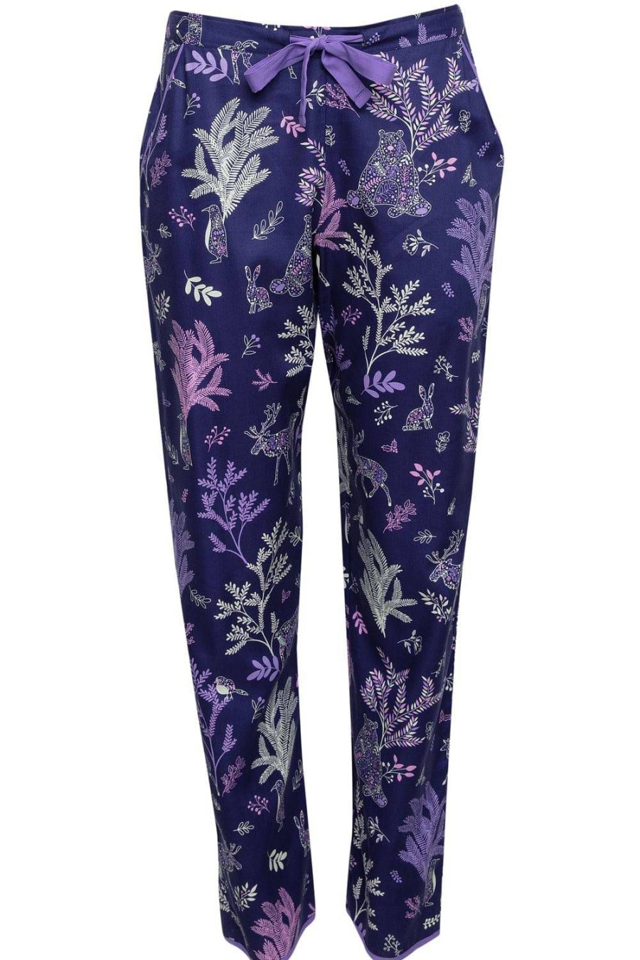 Nightwear Cyberjammies | Violet Forest Animal Print Pyjama Pants Multi