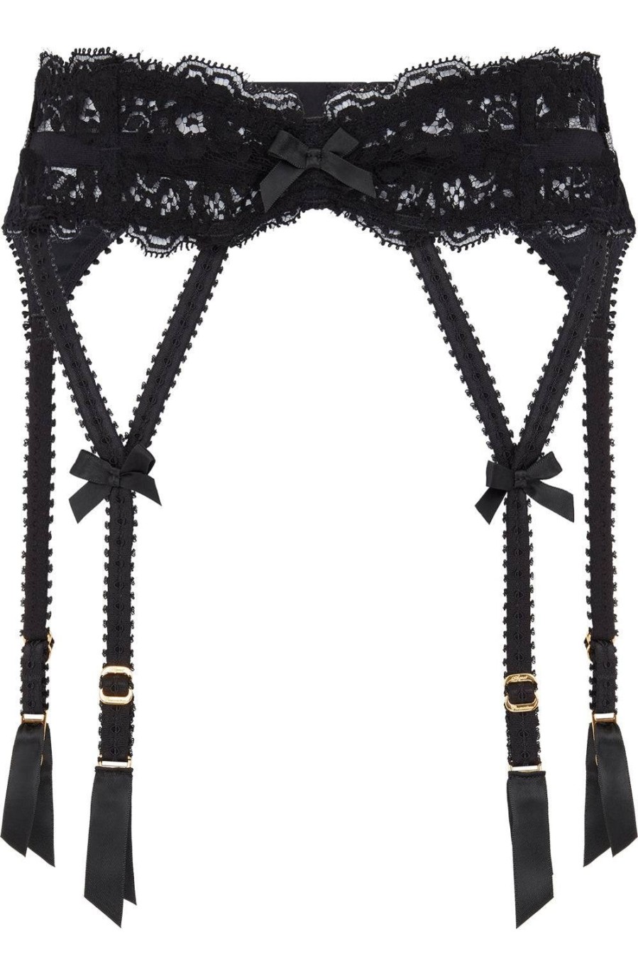 Lingerie Agent Provocateur Sheer Lingerie | Lacy Suspender Black