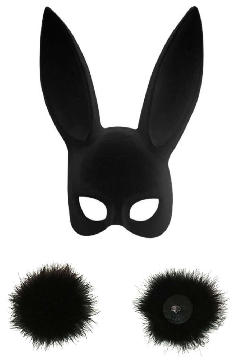 Accessories Maison Close Masks & Blindfolds | Les Fetiches Bunny Mask & Feather Tail Black