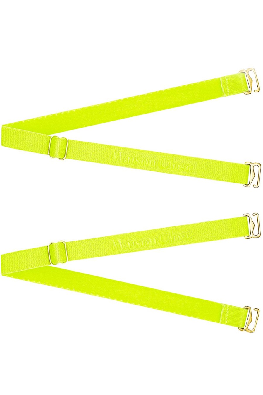 Accessories Maison Close Thong Straps | Signature Thong Straps Neon Yellow