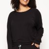 Nightwear Cyberjammies | Beth Long Sleeve Slouch Jersey Top Black