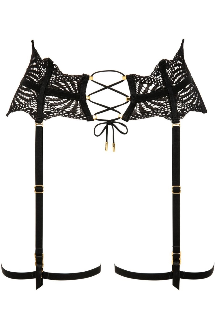 Lingerie Atelier Amour Harnesses | Enlace Moi Suspender Black