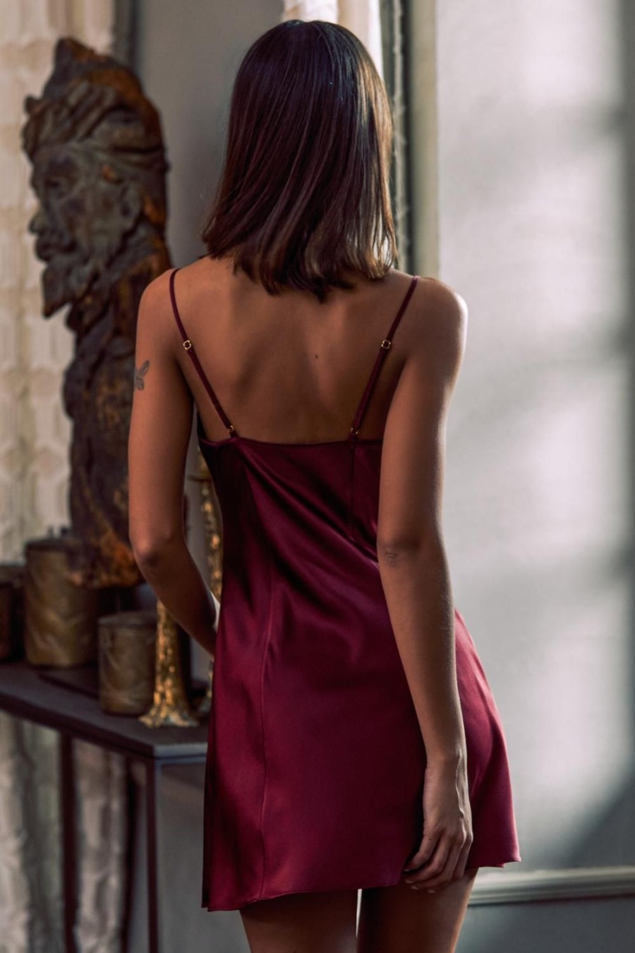 Nightwear Marjolaine | Ruby Nightie Burgundy