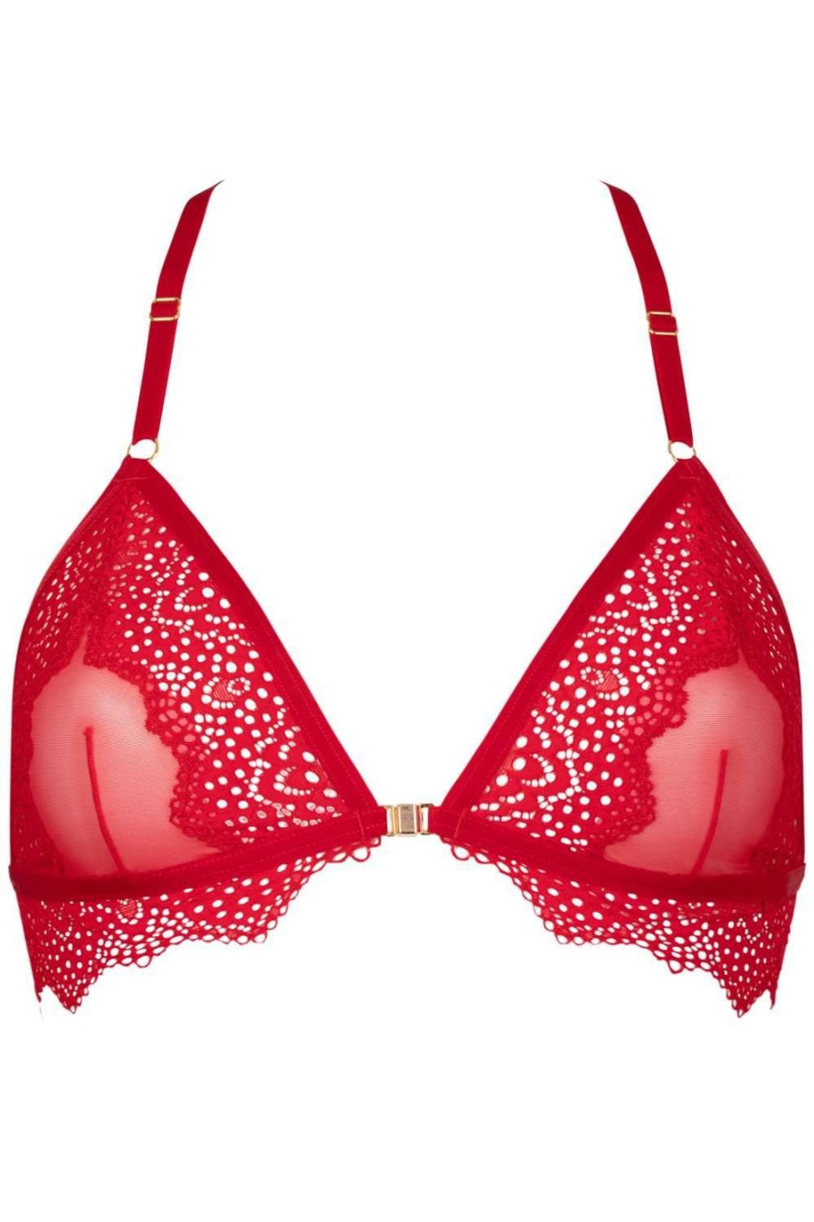 Bras Atelier Amour | Nommee Desir Triangle Bra Red