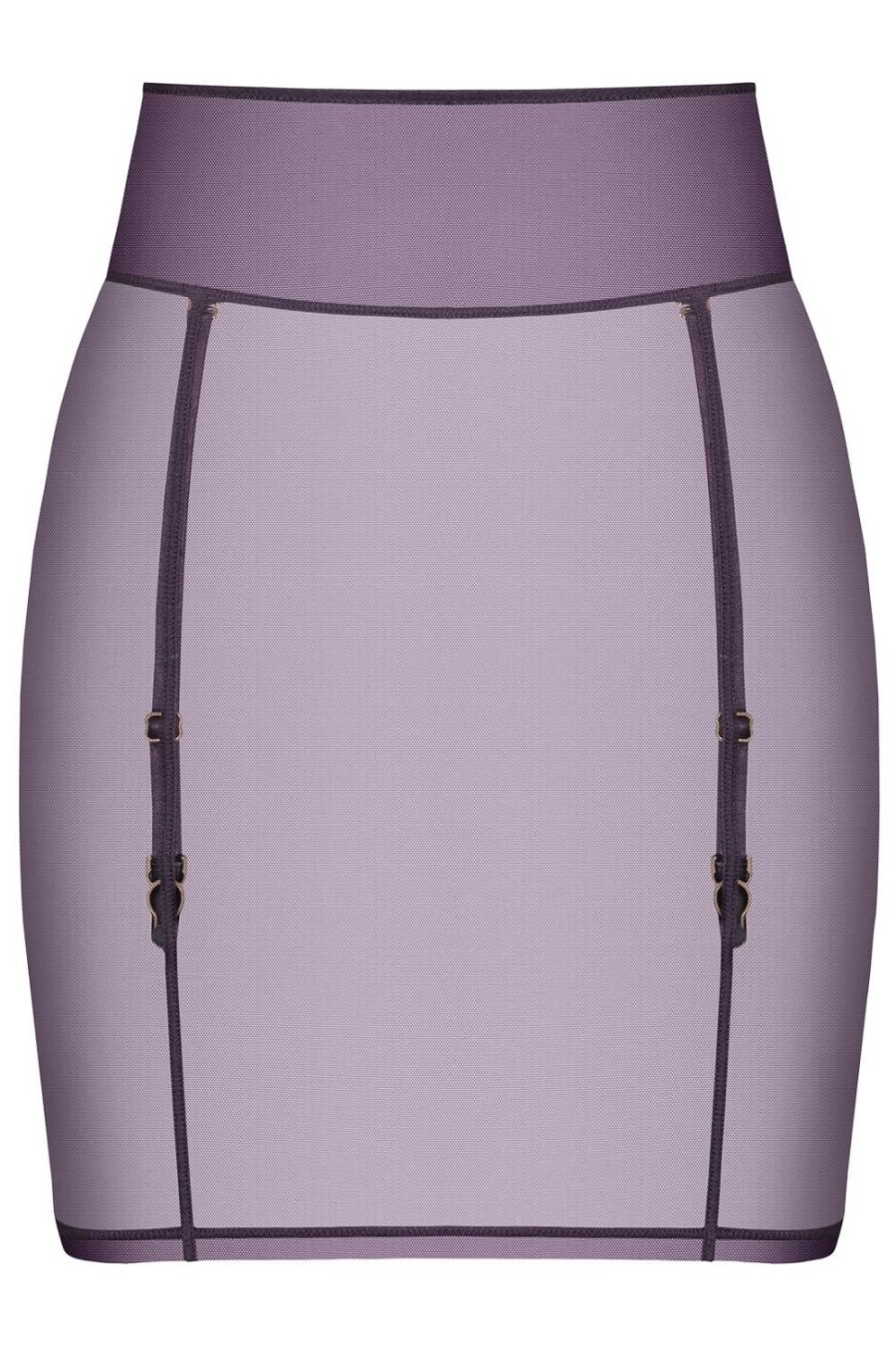 Lingerie Maison Close Skirts | L'Amoureuse Mini Skirt With Suspenders Purple