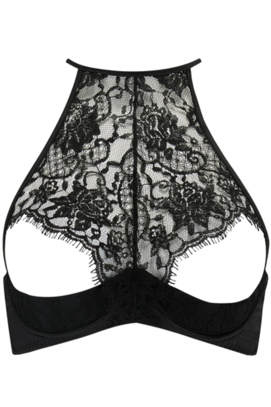 Bras Coco de Mer | Hera Open Quarter Cup Bra Black