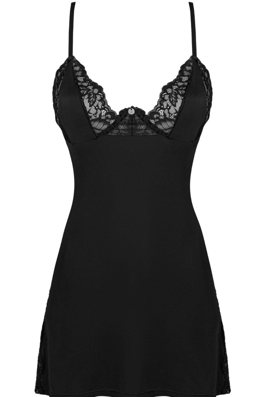 Lingerie Obsessive Lingerie Sets | Bellastia Chemise & Thong Black