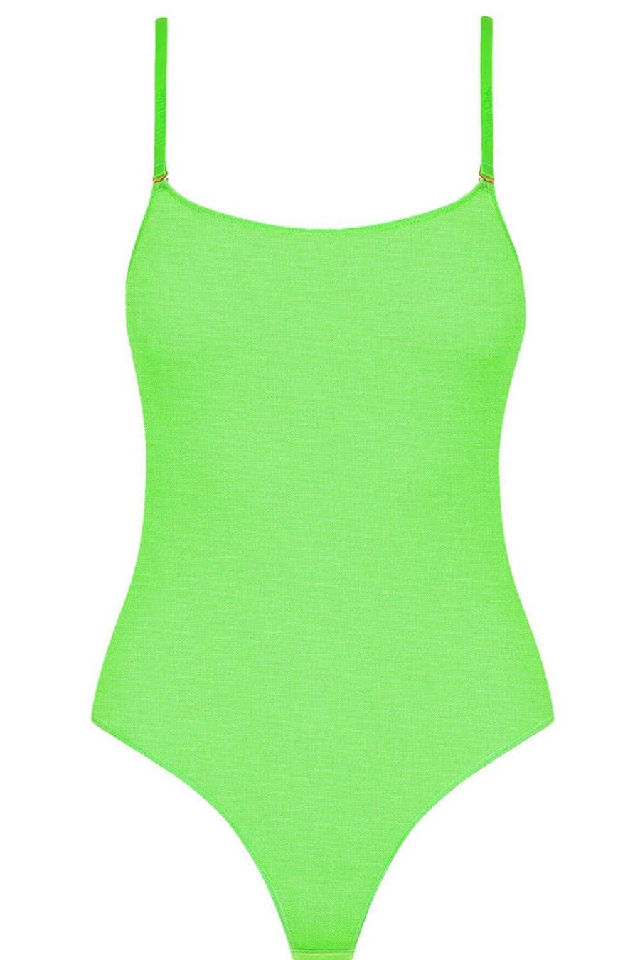 Lingerie Maison Close Bodysuits & Playsuits | Corps A Corps Thong Bodysuit Neon Green