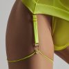 Accessories Maison Close Suspender Straps | Signature Suspender Straps Neon Yellow