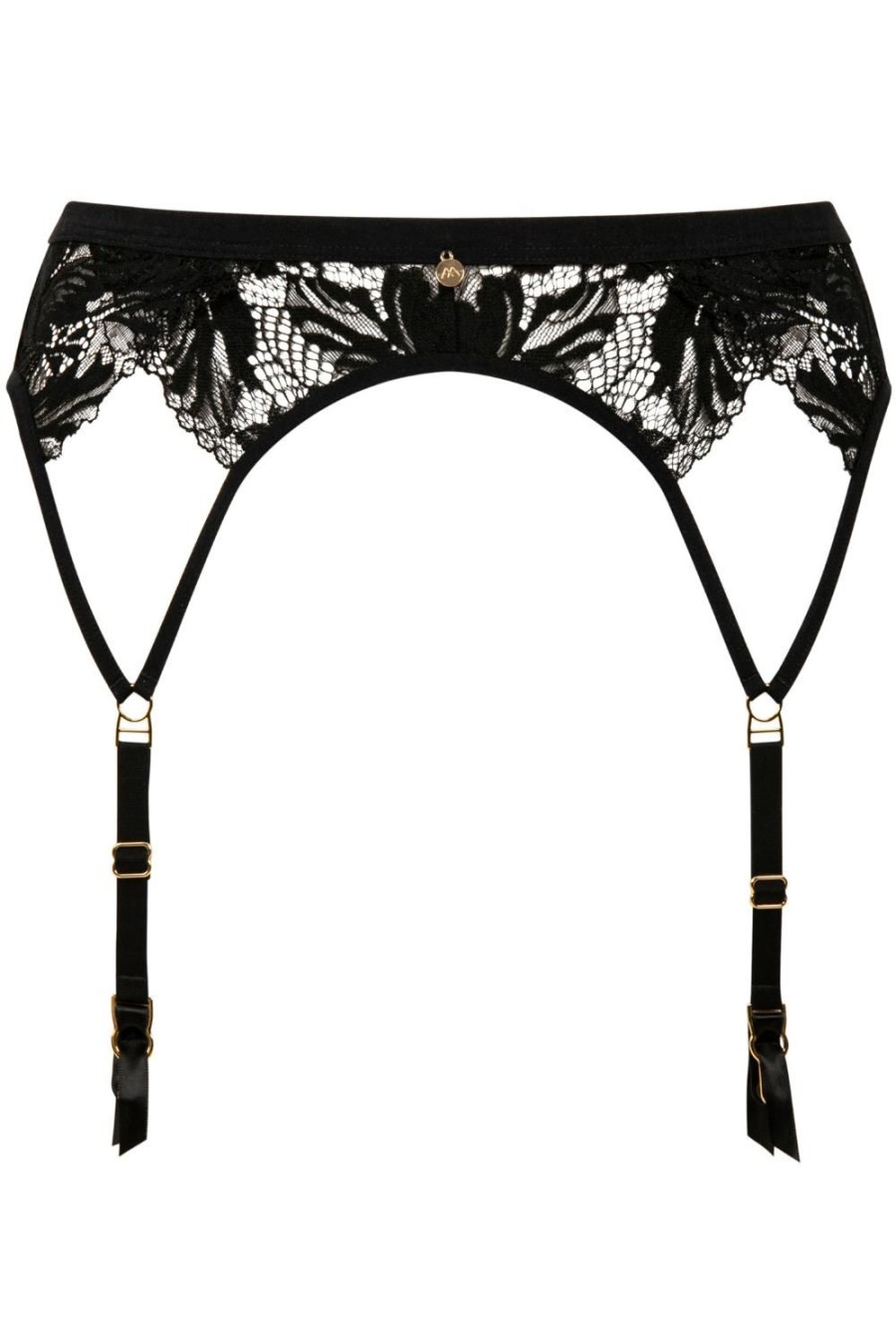 Lingerie Atelier Amour Suspender Belts | Caresse Feline Suspender Black