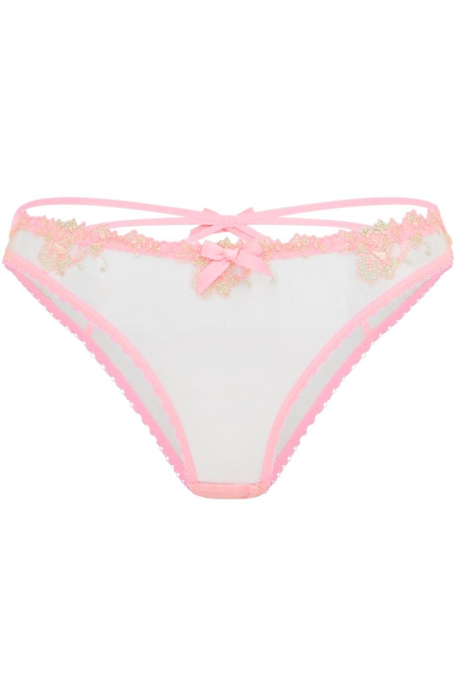 Lingerie Agent Provocateur Sheer Lingerie | Tessy Brief Pink/Sand