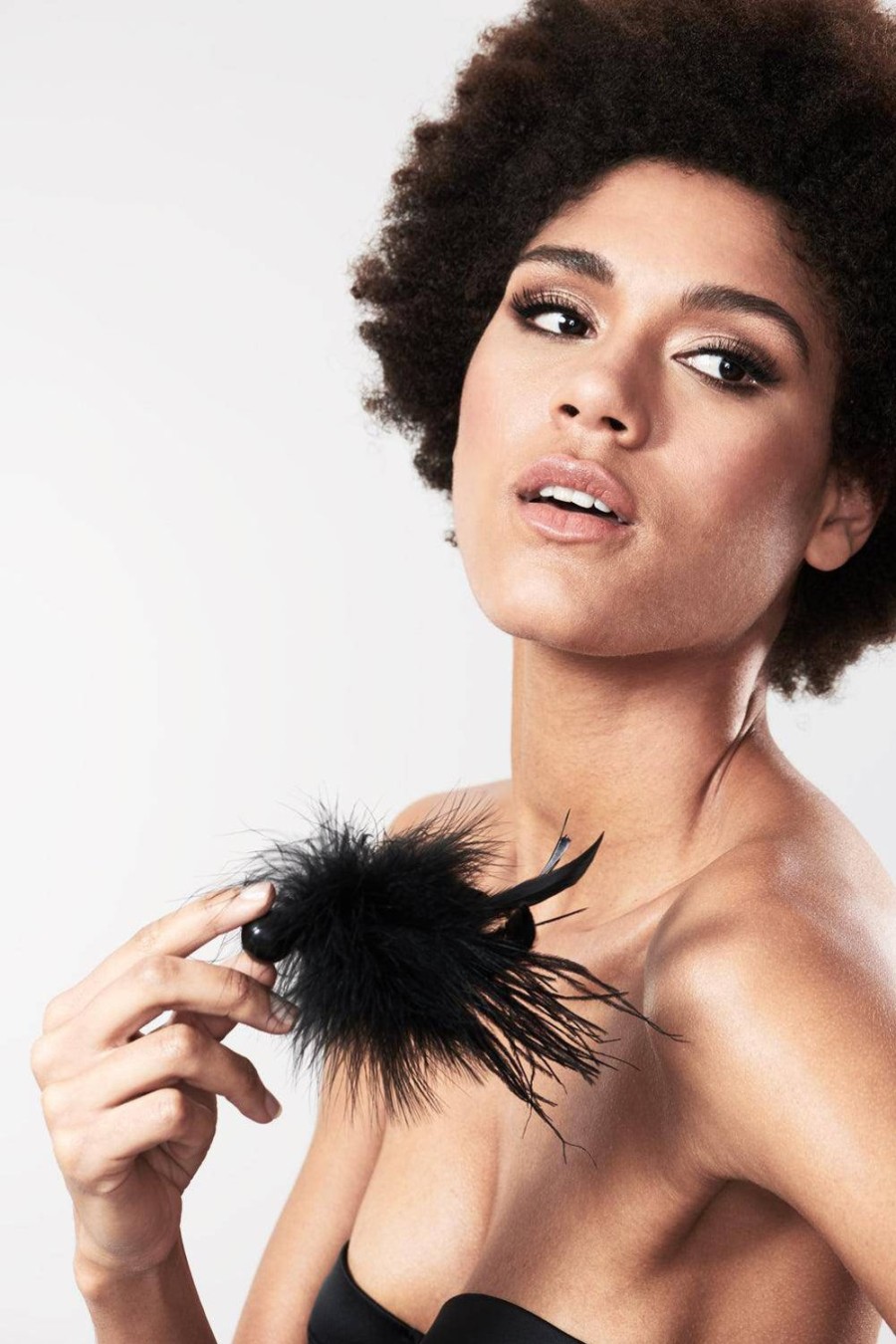 Pleasure Bijoux Indiscrets | Pom Pom Feather Tickler Black