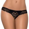 Knickers Obsessive | Miamor Crotchless Thong Black