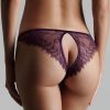 Lingerie Maison Close Open Back Knickers | Villa Satine Open Brief Purple