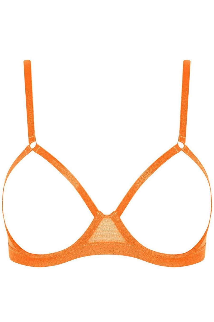 Bras Maison Close | Corps A Corps Open Underwired Bra Neon Orange