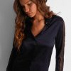 Nightwear Aubade | Midnight Whisper Blouse Black