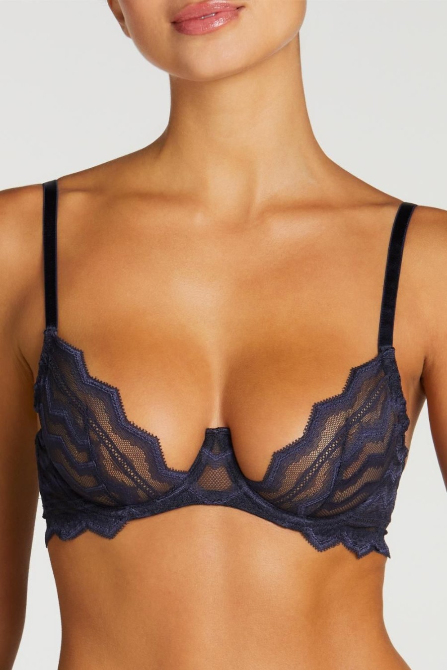 Bras Coco de Mer | Muse - Margot Plunge Bra Navy