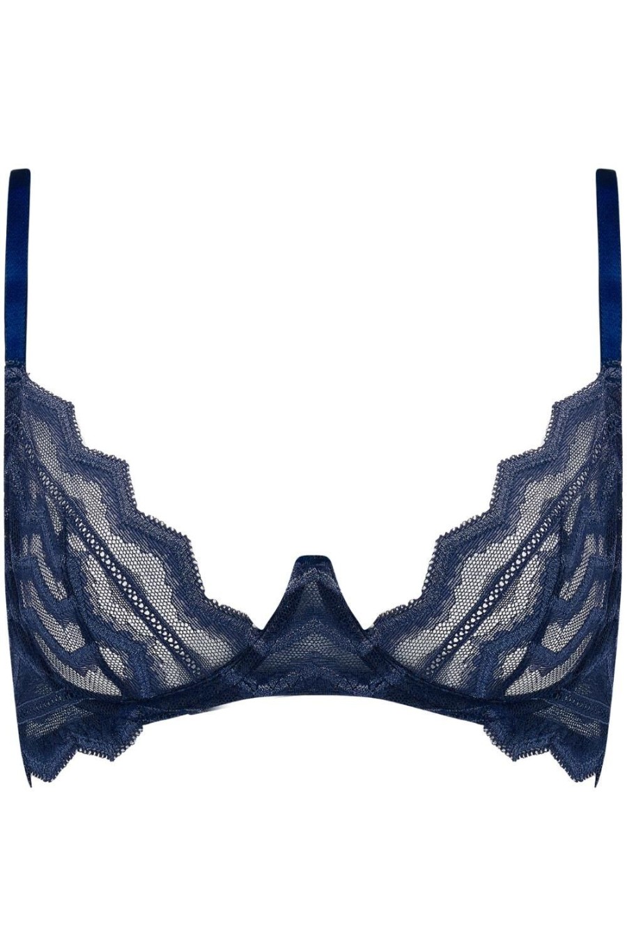 Bras Coco de Mer | Muse - Margot Plunge Bra Navy