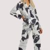 Nightwear Wolf & Whistle | Panther Print Satin Pyjama Set Multi