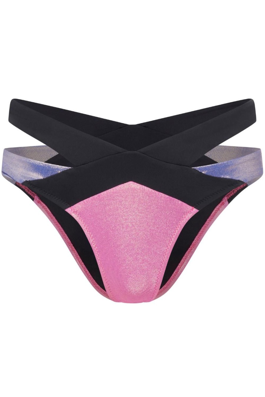 Swimwear Agent Provocateur | Mazzy Bikini Bottom Pink/Cobalt