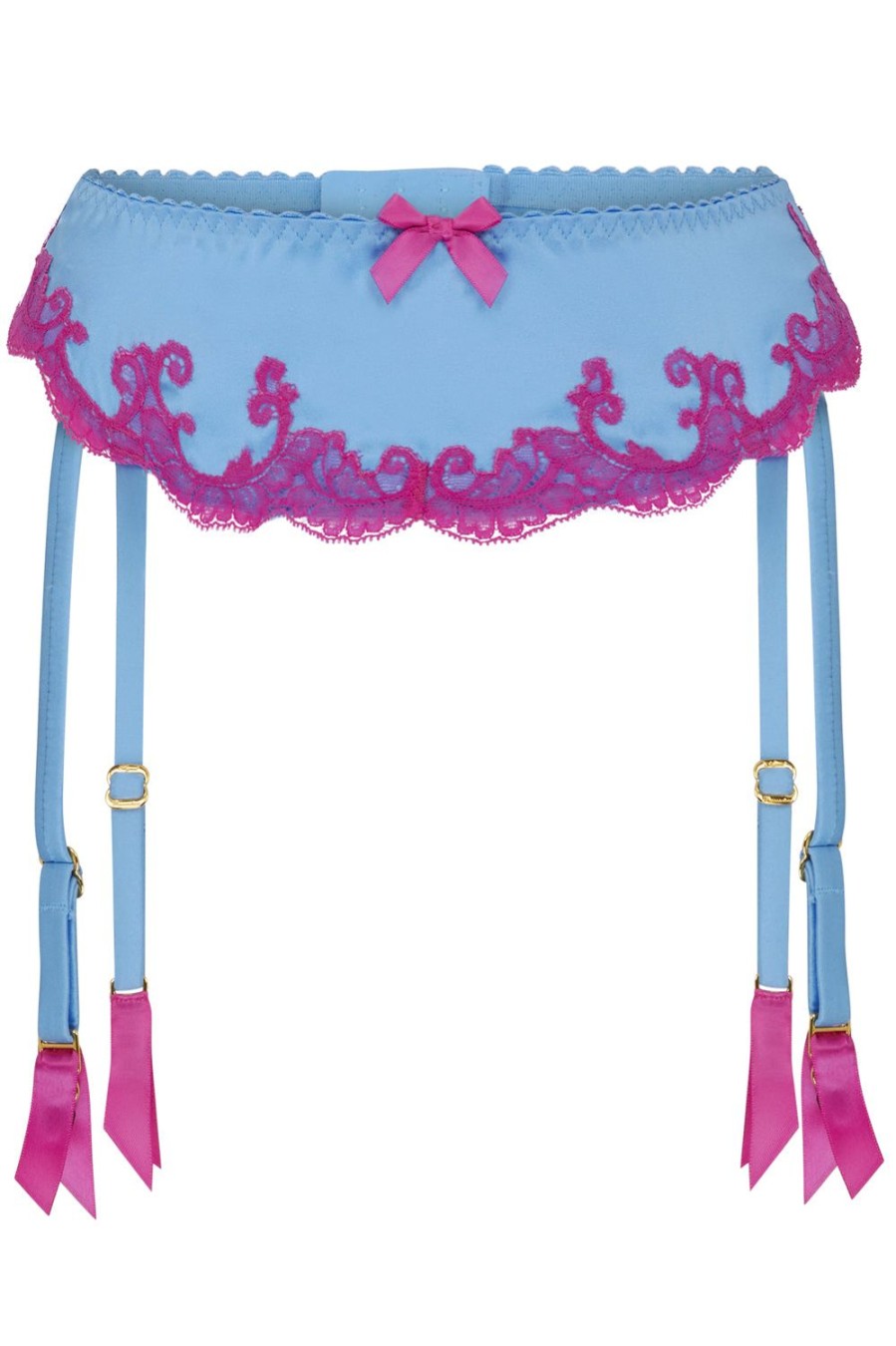 Lingerie Agent Provocateur Suspender Belts | Molly Suspender Blue/Pink