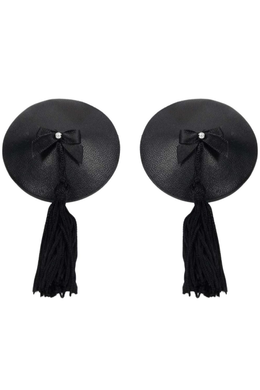 Pleasure Bijoux Indiscrets | Tassel Nipple Covers Black