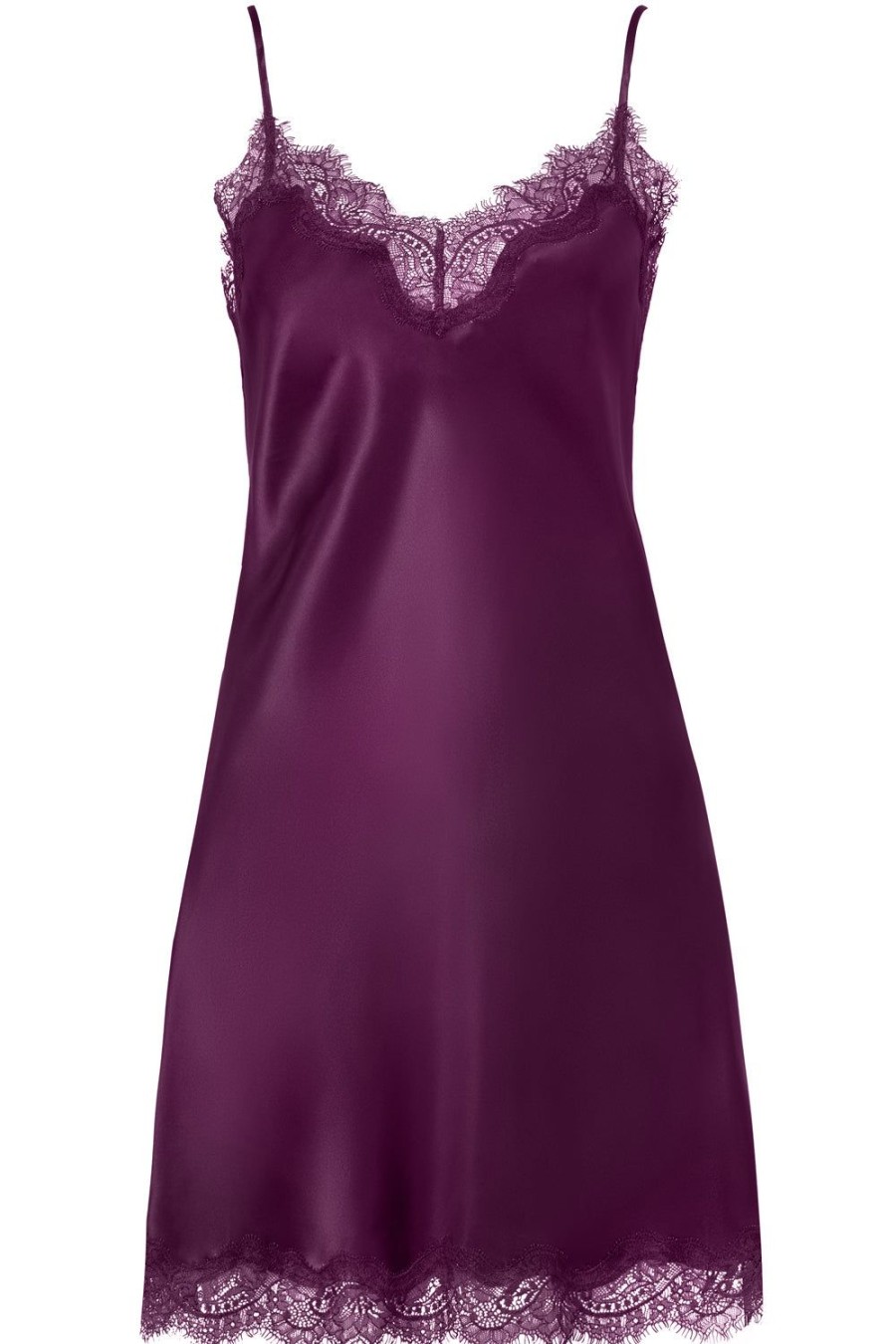 Nightwear Sainted Sisters | Scarlett Silk Chemise Blackberry