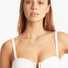 Swimwear Sea Level | Spinnaker U Bar Multiway Bandeau Bikini Top White