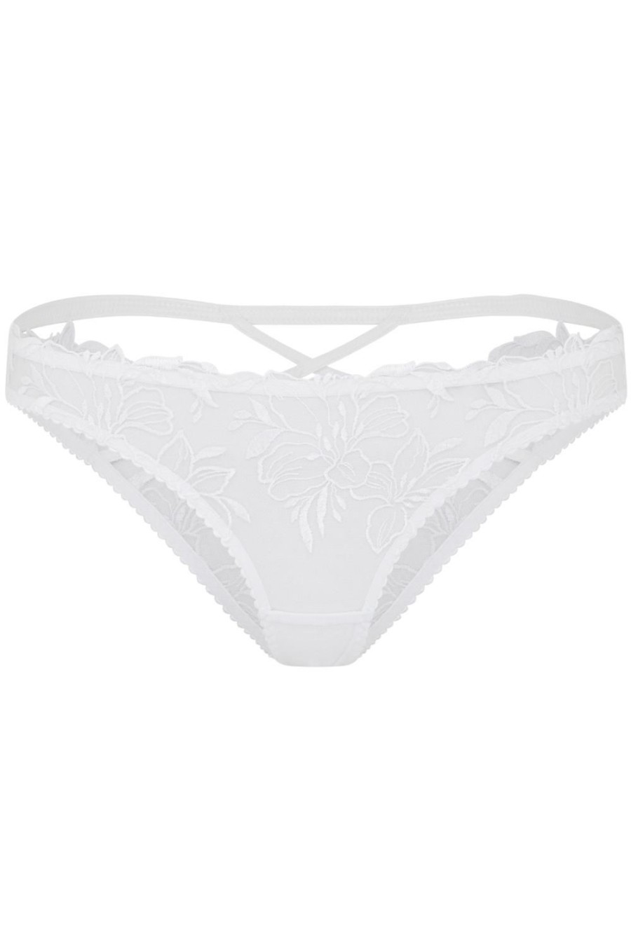 Lingerie Agent Provocateur Sheer Lingerie | Ozella Brief White