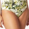 Swimwear Sea Level | Troppica High Waist Gathered Side Bikini Bottom White