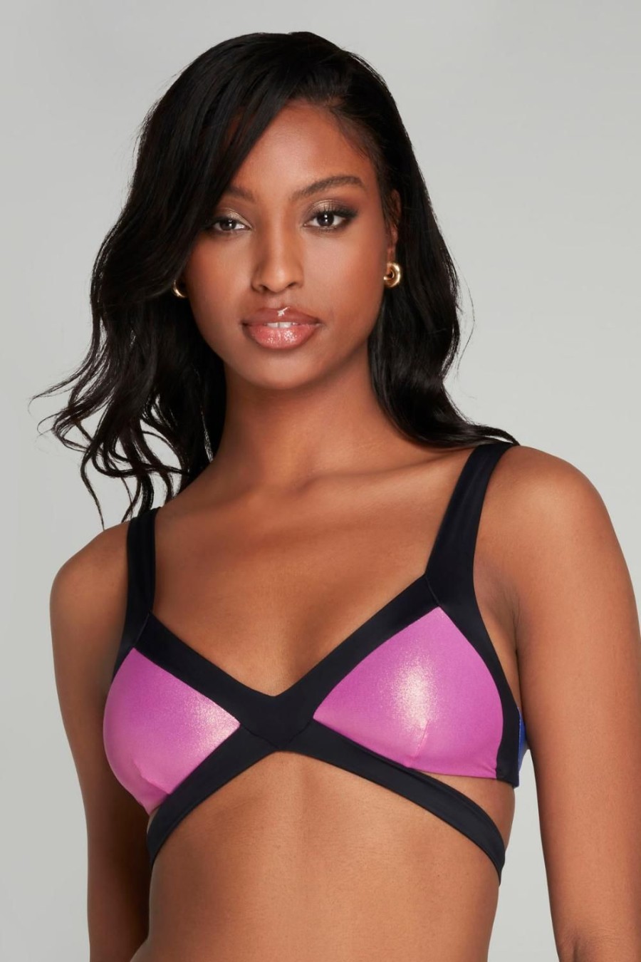 Swimwear Agent Provocateur | Mazzy Bikini Top Pink/Cobalt