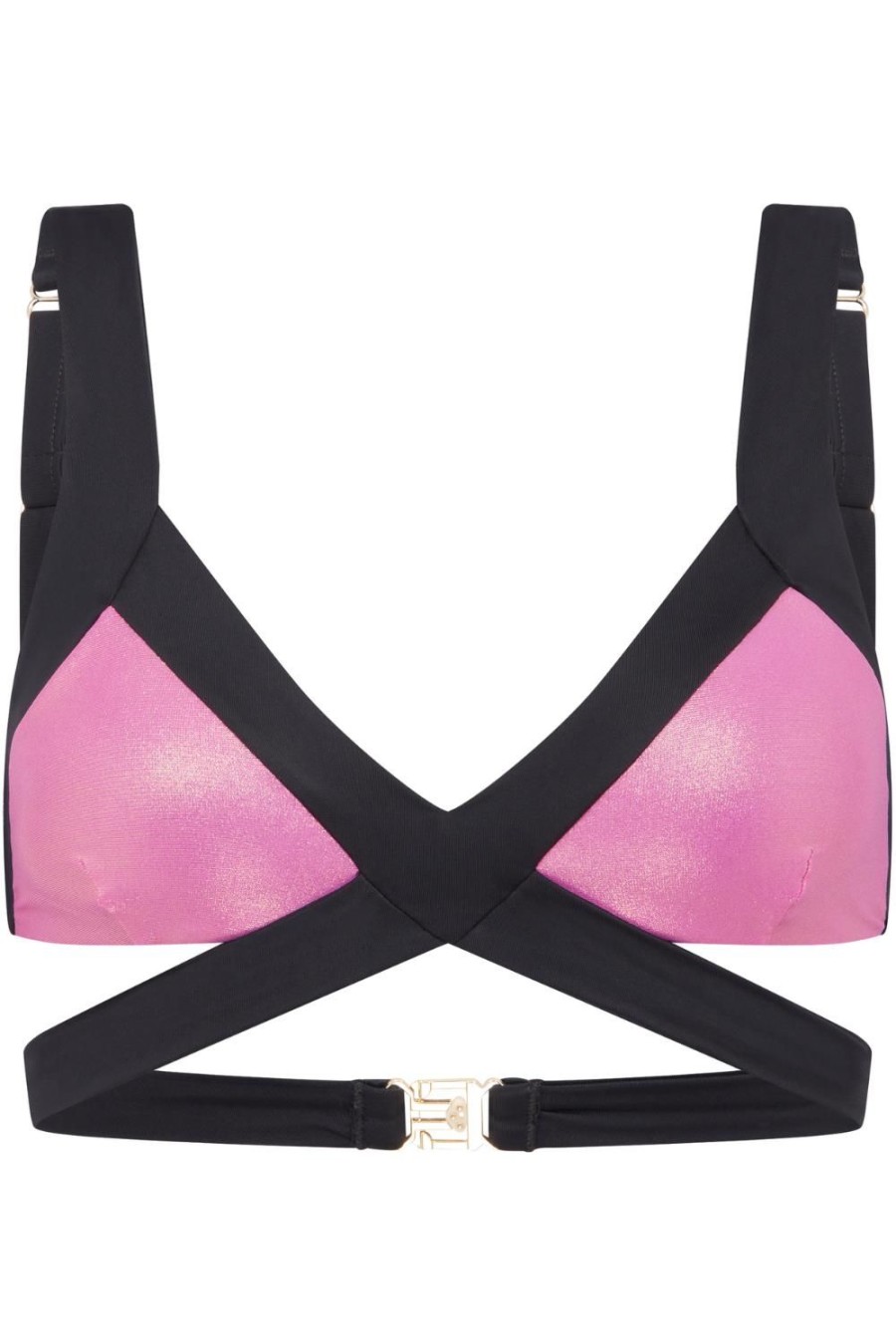 Swimwear Agent Provocateur | Mazzy Bikini Top Pink/Cobalt