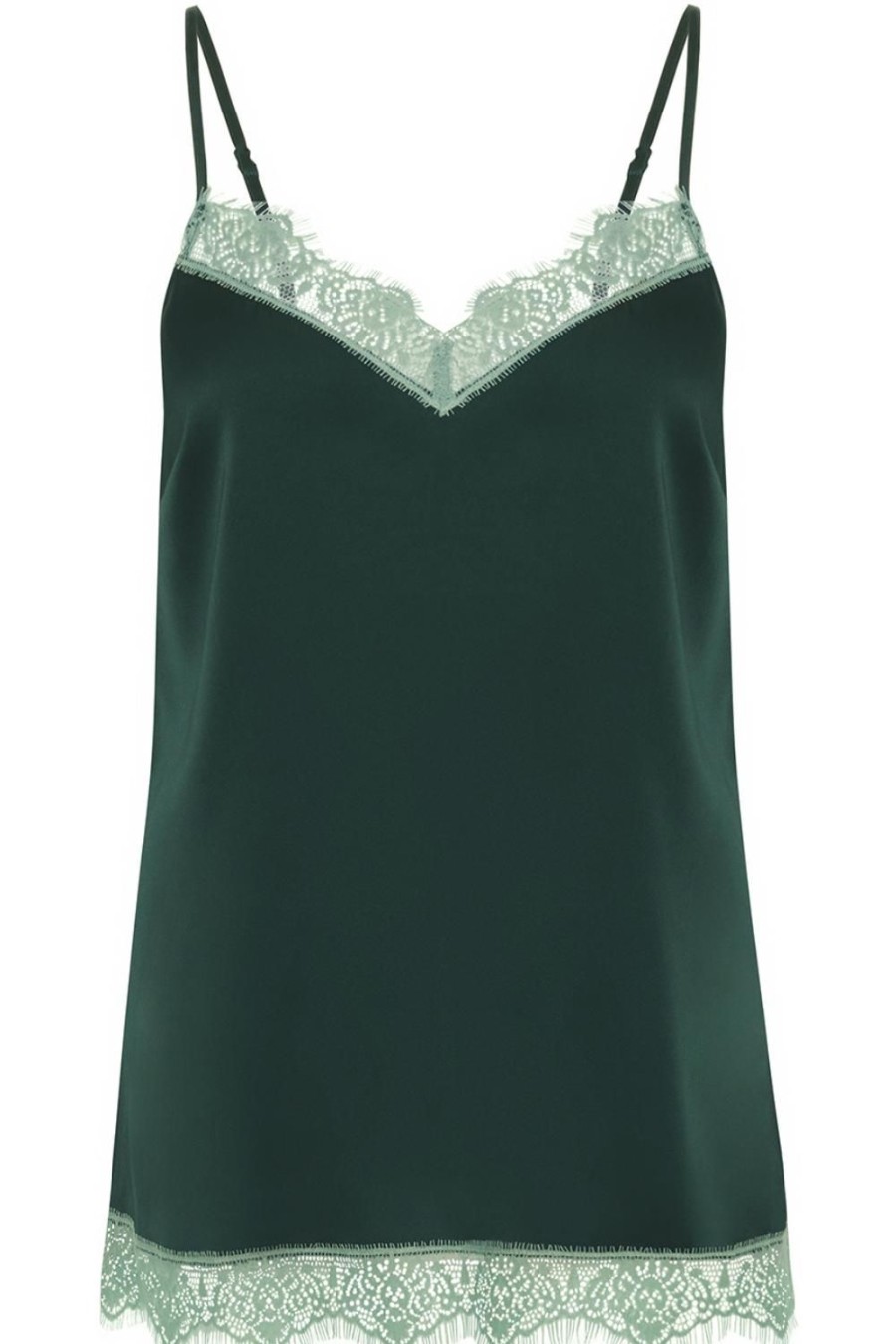 Nightwear Simone Pérèle | Satin Secrets Camisole Kolsai Green