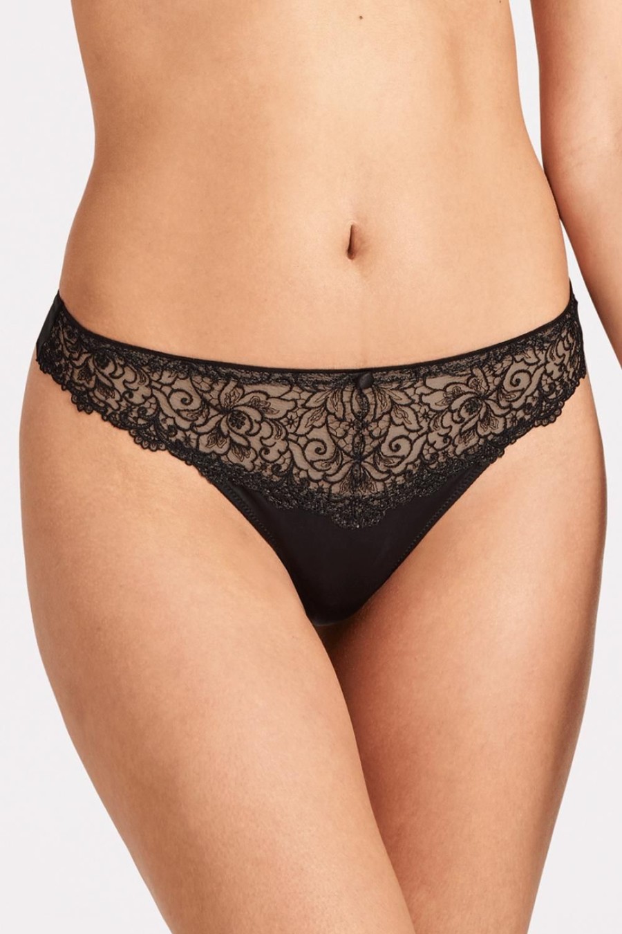 Lingerie Aubade Tangas | Karl Lagerfeld - Miss Karl Tanga, 5 (Uk 16) Black Tuxedo