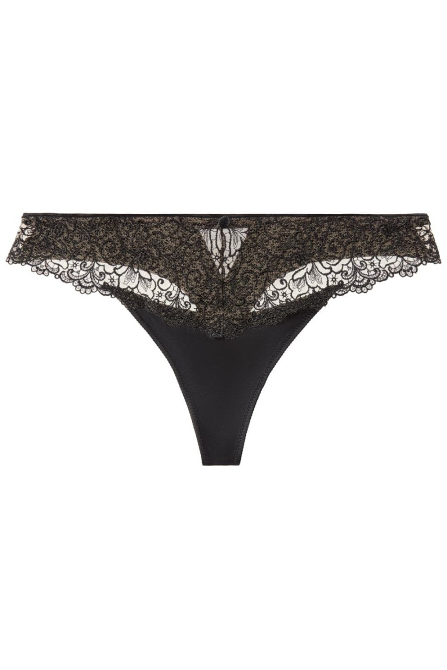 Lingerie Aubade Tangas | Karl Lagerfeld - Miss Karl Tanga, 5 (Uk 16) Black Tuxedo