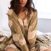 Nightwear Fable & Eve | Richmond Leaf Print Long Dressing Gown Multi