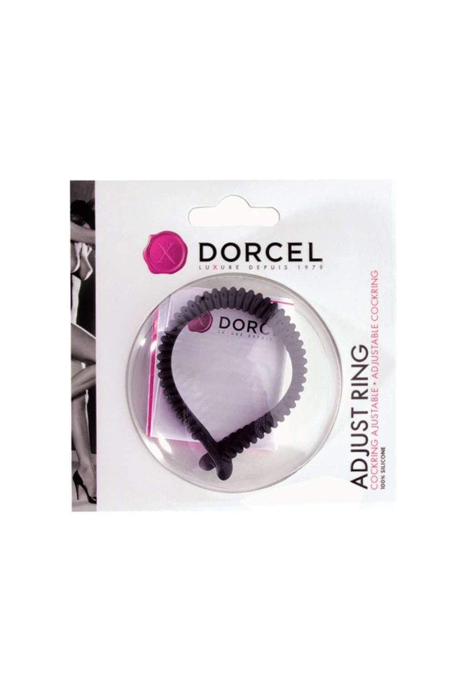 Pleasure Dorcel | Adjustable Cock Ring Grey