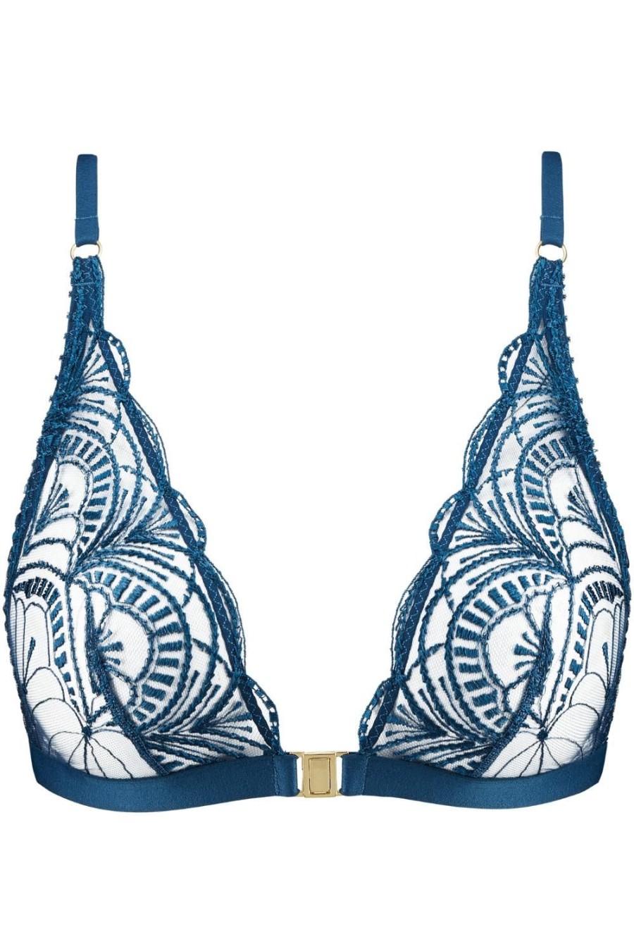 Bras Aubade | Ethnic Vibes Front Fastening Bralette Dark Cyan